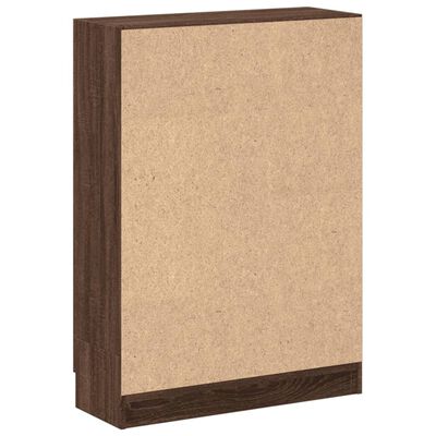 vidaXL Boekenkast 82,5x30,5x115 cm bewerkt hout bruineikenkleurig