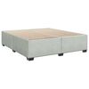 vidaXL Boxspring met matras fluweel lichtgrijs 180x200 cm