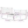 vidaXL Bedframe massief hout 120x200 cm