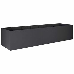 vidaXL Plantenbak Zwart 280 x 80 x 60 cm Koudgewalst staal