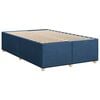 vidaXL Boxspring met matras stof blauw 120x200 cm