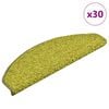 vidaXL Trapmatten 30 stuks 65x21x4 cm Groen Halfrond Groot