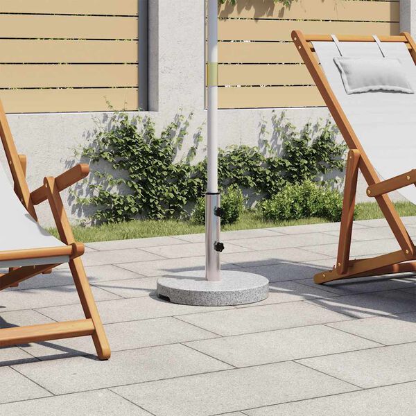 vidaXL Parasolvoet rond 20 kg graniet