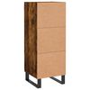 vidaXL Dressoir 34,5x34x90 cm bewerkt hout gerookt eiken
