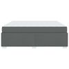 vidaXL Bedframe met matras Donkergrijs 180 x 200 cm Stof