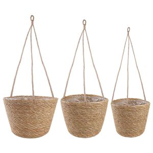 vidaXL 3 st Naturel &Oslash;26 x 19 cm 100% Zeegras
