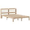 vidaXL Bedframe met hoofdbord massief grenenhout 135x190 cm