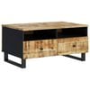 vidaXL Salontafel 80x54x40 cm massief mangohout en bewerkt hout