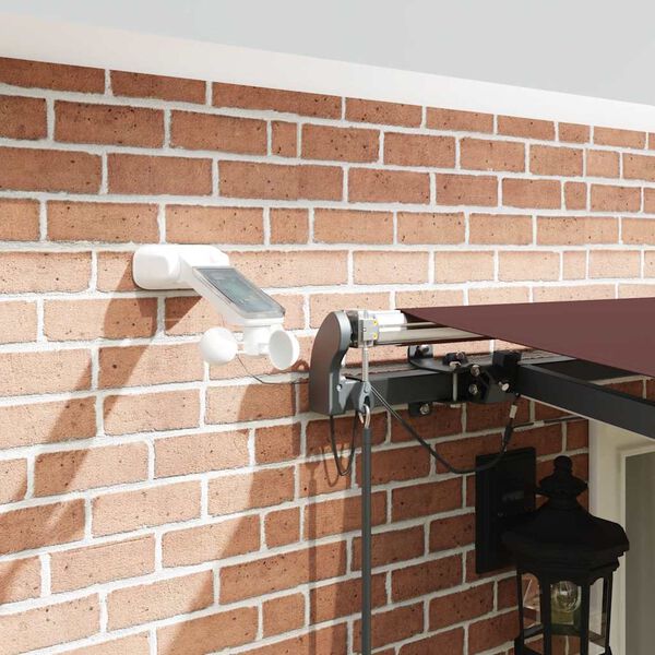 vidaXL Luifel automatisch uittrekbaar met LED's 500x300 cm bruin