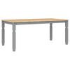vidaXL Eettafel Corona 180x90x75 cm massief grenenhout grijs