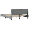 vidaXL Bedframe zonder matras "Hanko" stof lichtgrijs 160x200 cm
