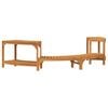 vidaXL Hottub Omgeving Half-Rond Massief Acaciahout Bruin
