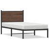 vidaXL Bedframe zonder matras metaal bruin eikenkleurig 90x200 cm