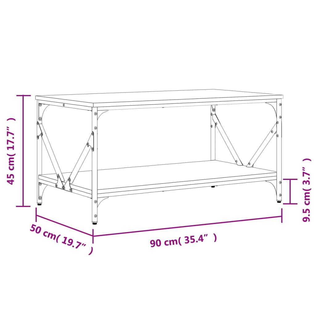 Vidaxl Tuintafel 89 cm kunststof antraciet - Vergelijk prijzen