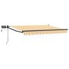 vidaXL Handbediende luifel met LED's 3,5 x 2,5 m