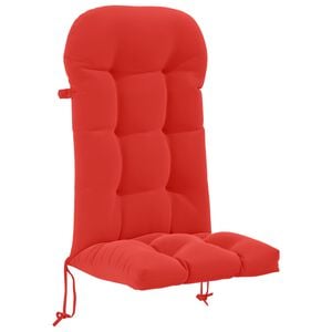 vidaXL Zon Loungerkussen PUTTEN 100% Polyester Rood 48 x 112 x 10 cm