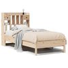 vidaXL Bed met boekenkast zonder matras massief grenenhout 90x190 cm