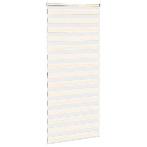 vidaXL Zebra rolgordijn 100x200 cm stofbreedte 95,9 cm marmerbeige