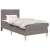 vidaXL Bedframe Taupe 100 x 200 cm Polyester
