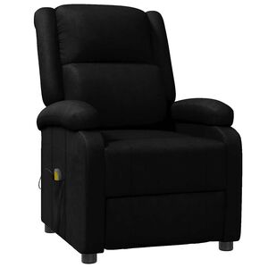 vidaXL Massagestoel kunstleer zwart