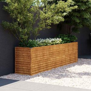 vidaXL Verhoogde tuinbak 291x50x69 cm cortenstaal