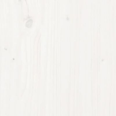 vidaXL Seniorenbed met hoofdbord massief hout wit 160x200 cm