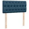 vidaXL Ottoman bed met matras en LED's 90x200cm fluweel donkerblauw