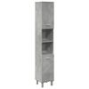 vidaXL Badkamerkast 30x30x179 cm spaanplaat betongrijs