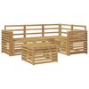 vidaXL Buiten bankenset 5 pcs Wit 59 x 59 x 37 cm Massief Acaciahout