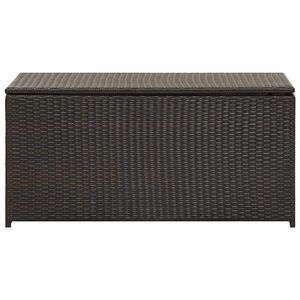 vidaXL Tuinbox 100x50x50 cm poly rattan bruin