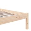 vidaXL Bedframe massief hout 135x190 cm Double