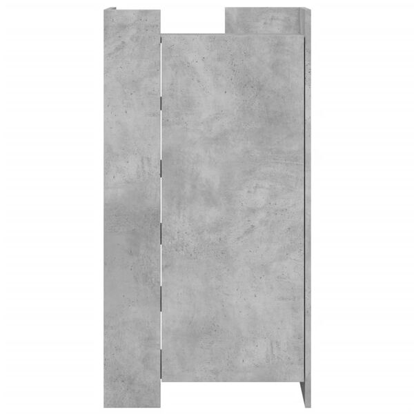 vidaXL Schoenenkast 52x37,5x100 cm bewerkt hout betongrijs