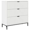vidaXL Dressoir Wit 79,5 x 33 x 82 cm Bewerkt hout