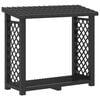 vidaXL Brandhoutrek Antracietkleurig 114 x 46 x 101 cm PP