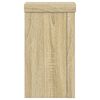 vidaXL Plantenstandaards 2 st 10x10x18 cm bewerkt hout sonoma eiken
