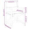 vidaXL Regisseursstoelen 2 st inklapbaar stof crèmewit