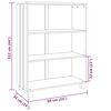 vidaXL Boekenkast HAMAR 85x35x112 cm massief grenenhout donkergrijs