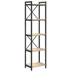 vidaXL Boekenkast 40 x 30 x 155 cm Bewerkt hout Sonoma Eiken