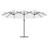 vidaXL Tuin Cantilever Parasol Zand 372 x 198 x 243 cm