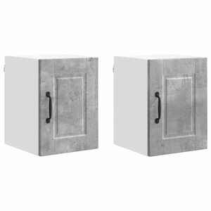 vidaXL Wandkast PORTO 2 pcs Beton Grijs 30 x 31 x 40 cm Bewerkt hout