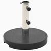 vidaXL Parasolvoet rond 20 kg graniet zwart