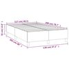 vidaXL Boxspring bed 120x200 cm stof donkerbruin