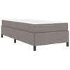 vidaXL Boxspringbed met matras Taupe 90 x 190 cm Stof