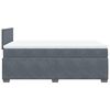 vidaXL Boxspring met matras fluweel donkergrijs 120x190 cm