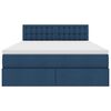 vidaXL Opbergbed met matras met matras Blauw 140 x 200 cm Bewerkt hout