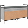 vidaXL Schoenenbank 105,5x32x57,5 cm bewerkt hout grijs sonoma