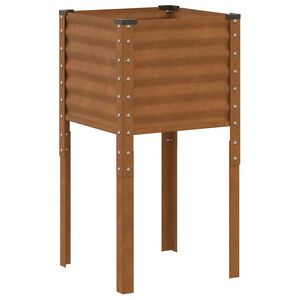 vidaXL Plantenbak 45x45x88 cm weerbestendig staal