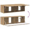 vidaXL Tv-meubelset Wandgemonteerd 4 pcs Wit Bewerkt hout