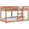 vidaXL Stapelbed massief grenenhout wasbruin 90x190 cm