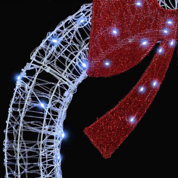 vidaXL Krans met 150 LED Koudwit 120 cm Acryl